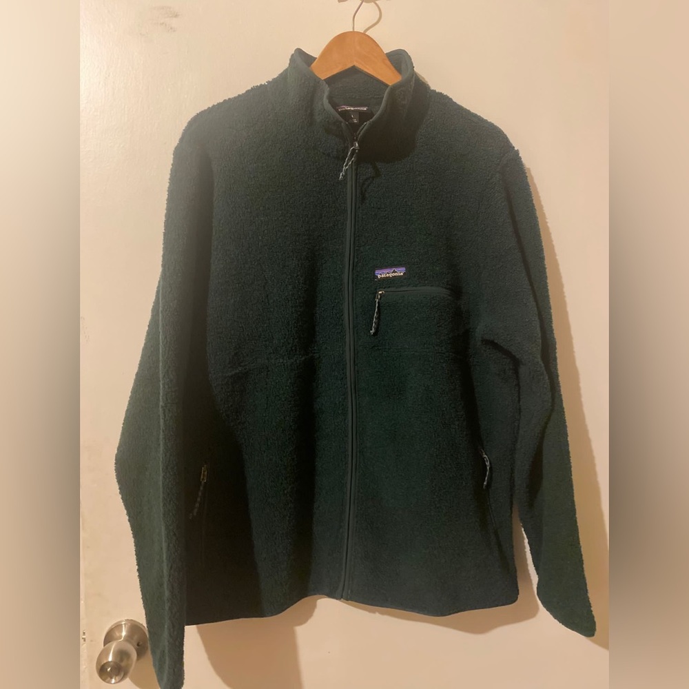 Green Full Zip Patagonia Sweater